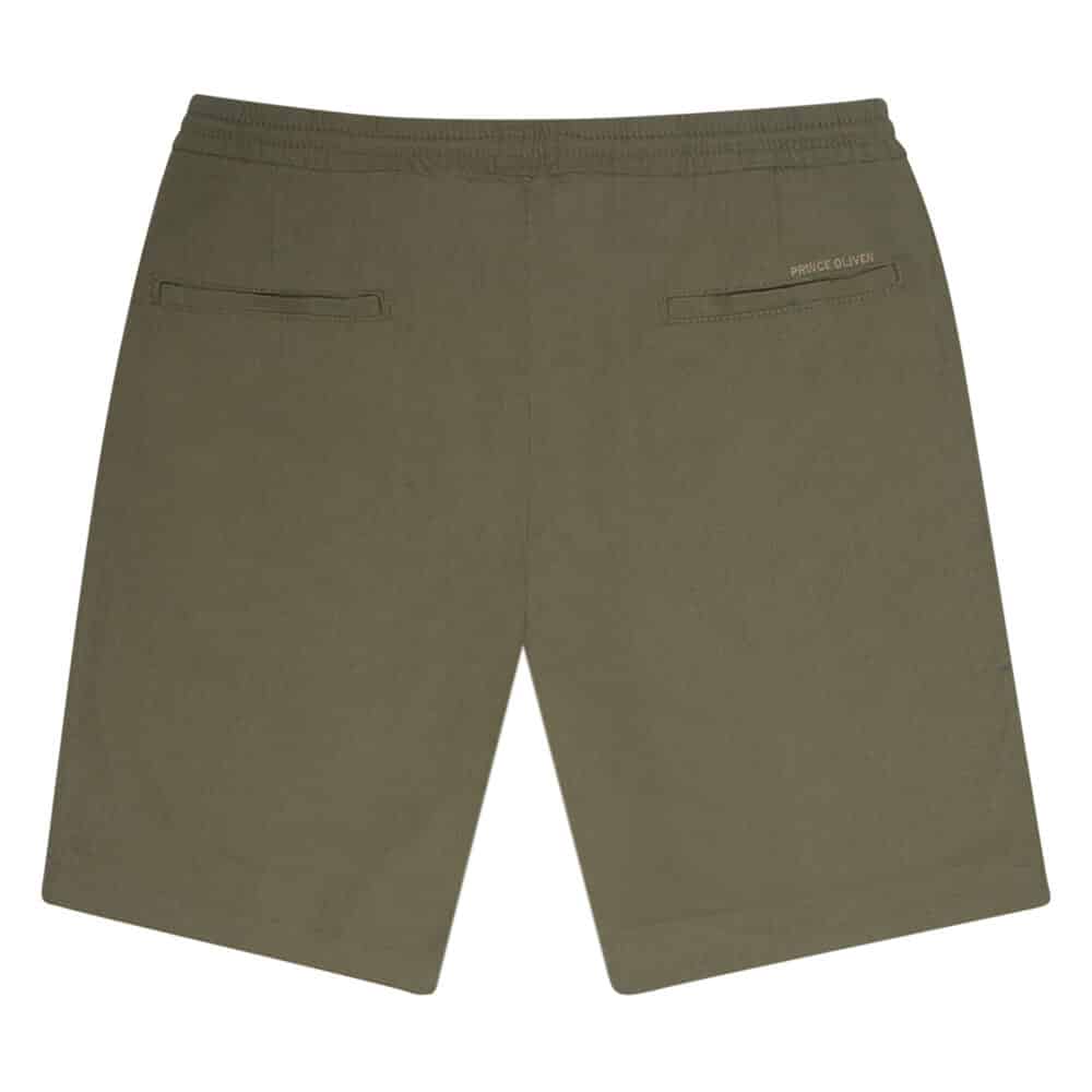 Βερμούδα Χακί 100% Λινή (Modern Fit)