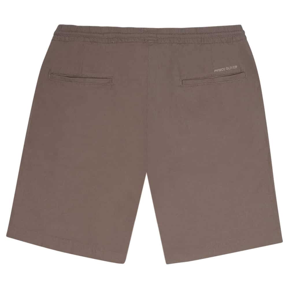 Βερμούδα Καφέ 100% Λινή (Modern Fit)