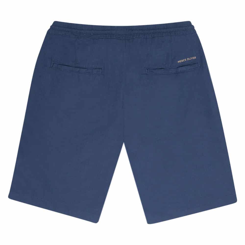 Βερμούδα Μπλε 100% Λινή (Modern Fit)