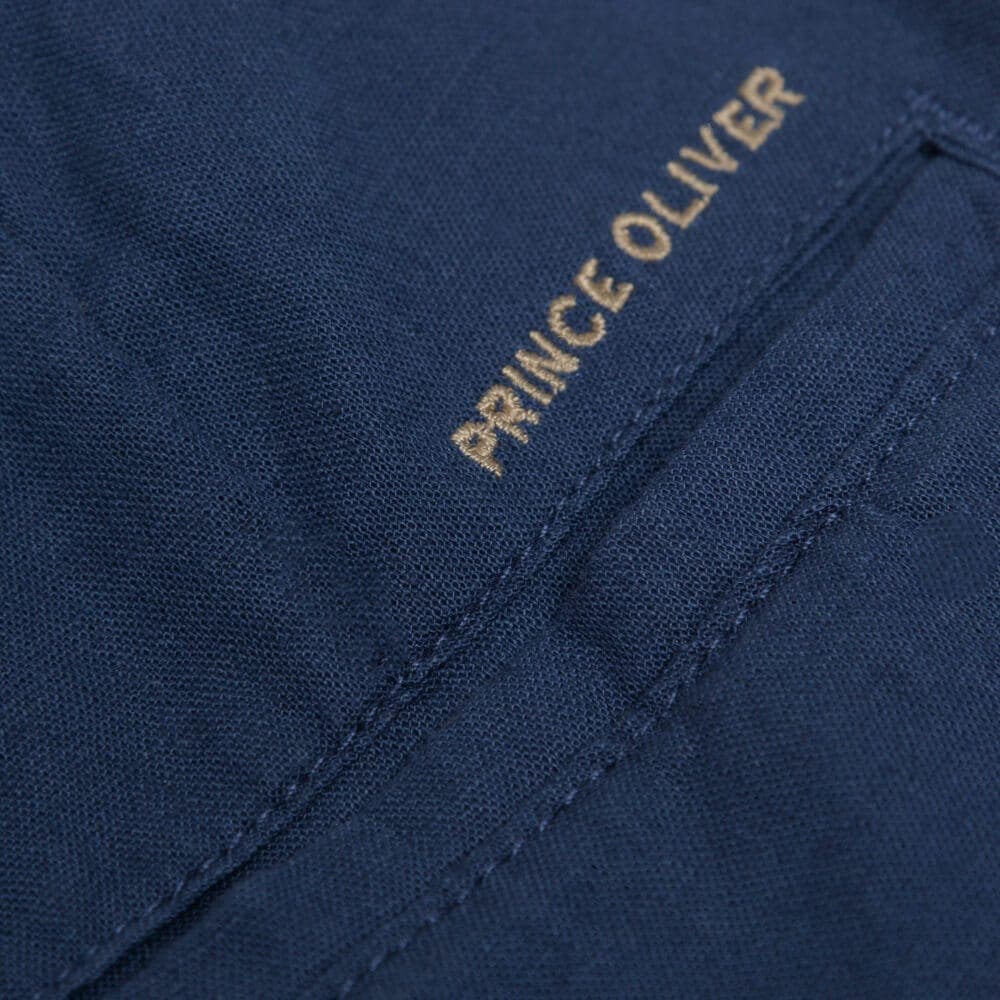 Βερμούδα Μπλε 100% Λινή (Modern Fit)