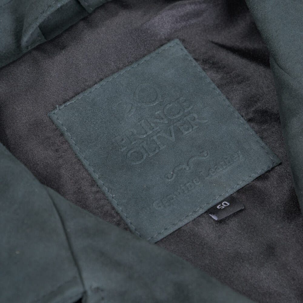 Δερμάτινο Σουέτ Σακάκι Πράσινο Σκούρο 100% Leather (Modern Fit)