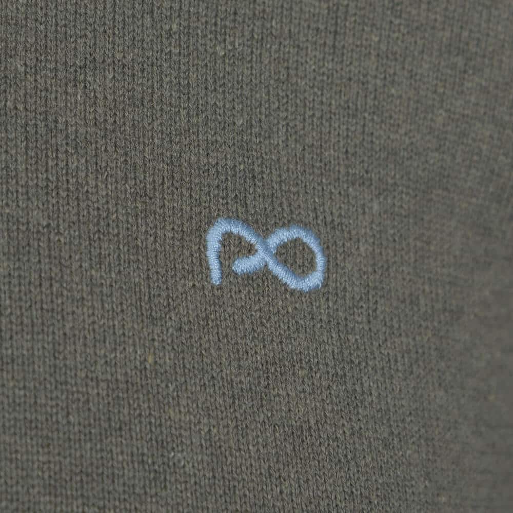 Signature Πουλόβερ Πράσινο Round Neck in Cotton (Modern Fit)