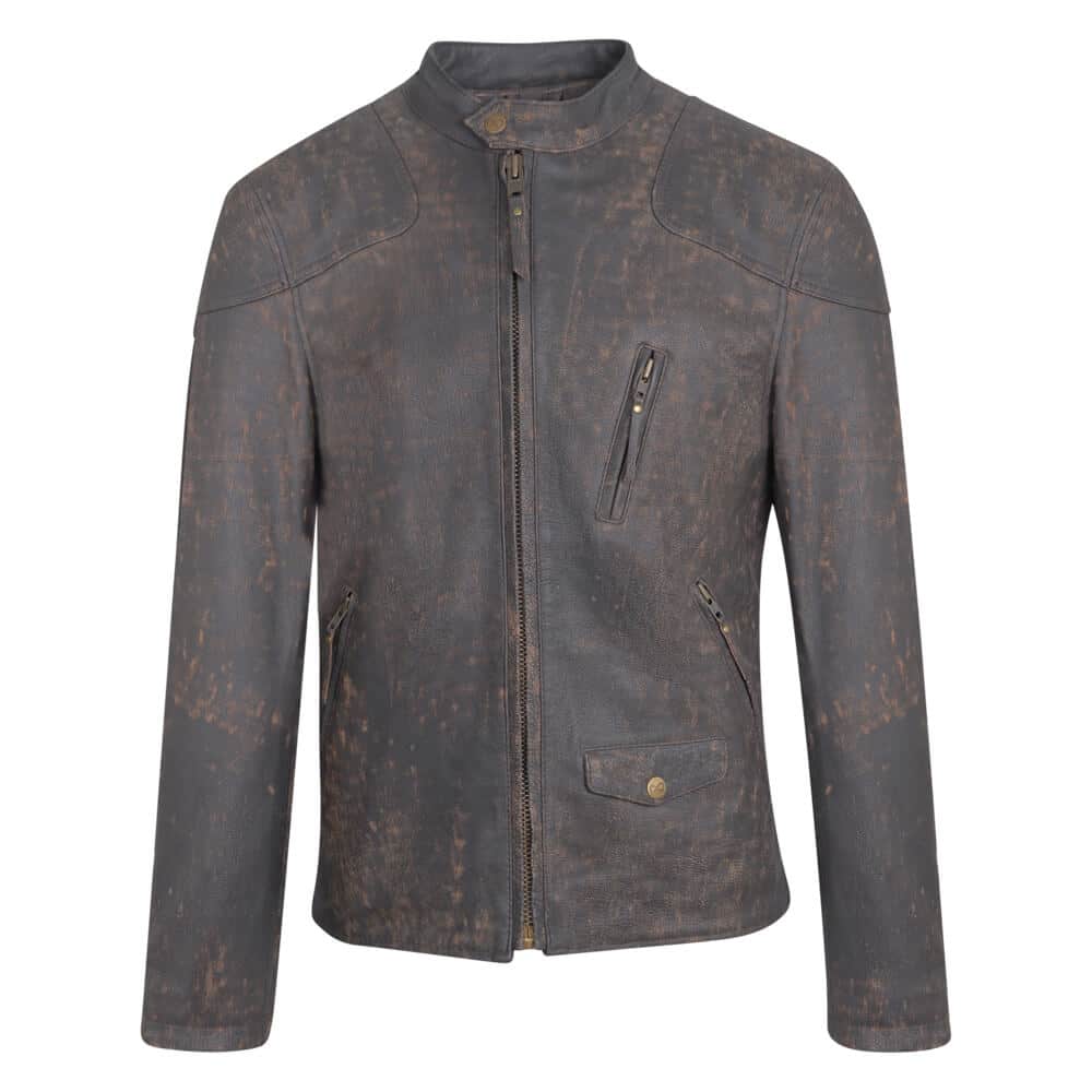 Men's Leather Jackets Prince Oliver Green