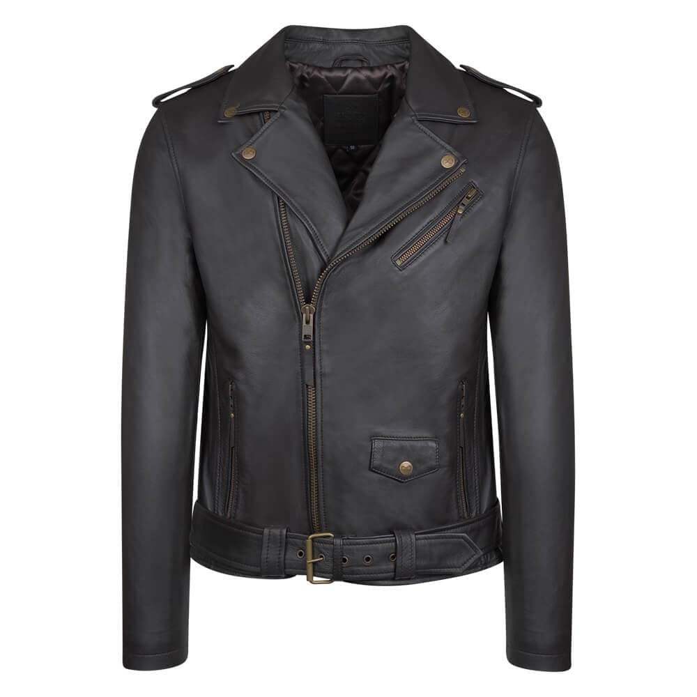 Men's Leather Jackets Prince Oliver Brown