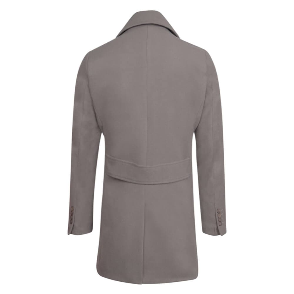 Ημίπαλτο Σταυροκουμπωτό Γκρι (Modern Fit)