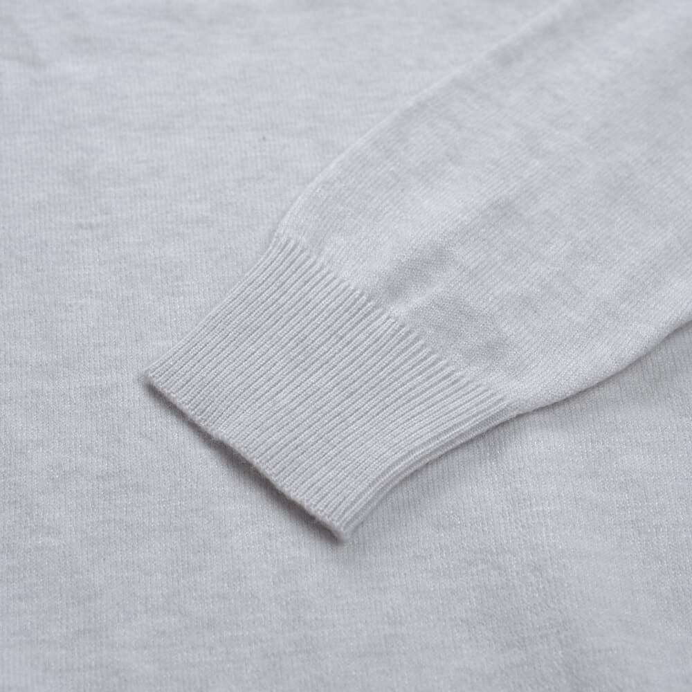 Premium Πουλόβερ Εκρού Cashmere Blend Round Neck (Modern Fit)