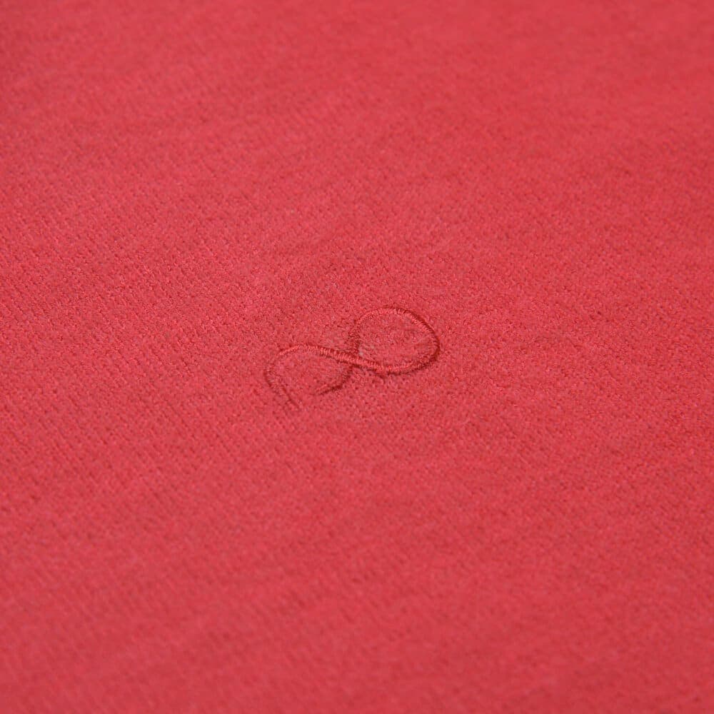 Premium Πουλόβερ Κόκκινο Cashmere Blend Round Neck (Modern Fit)