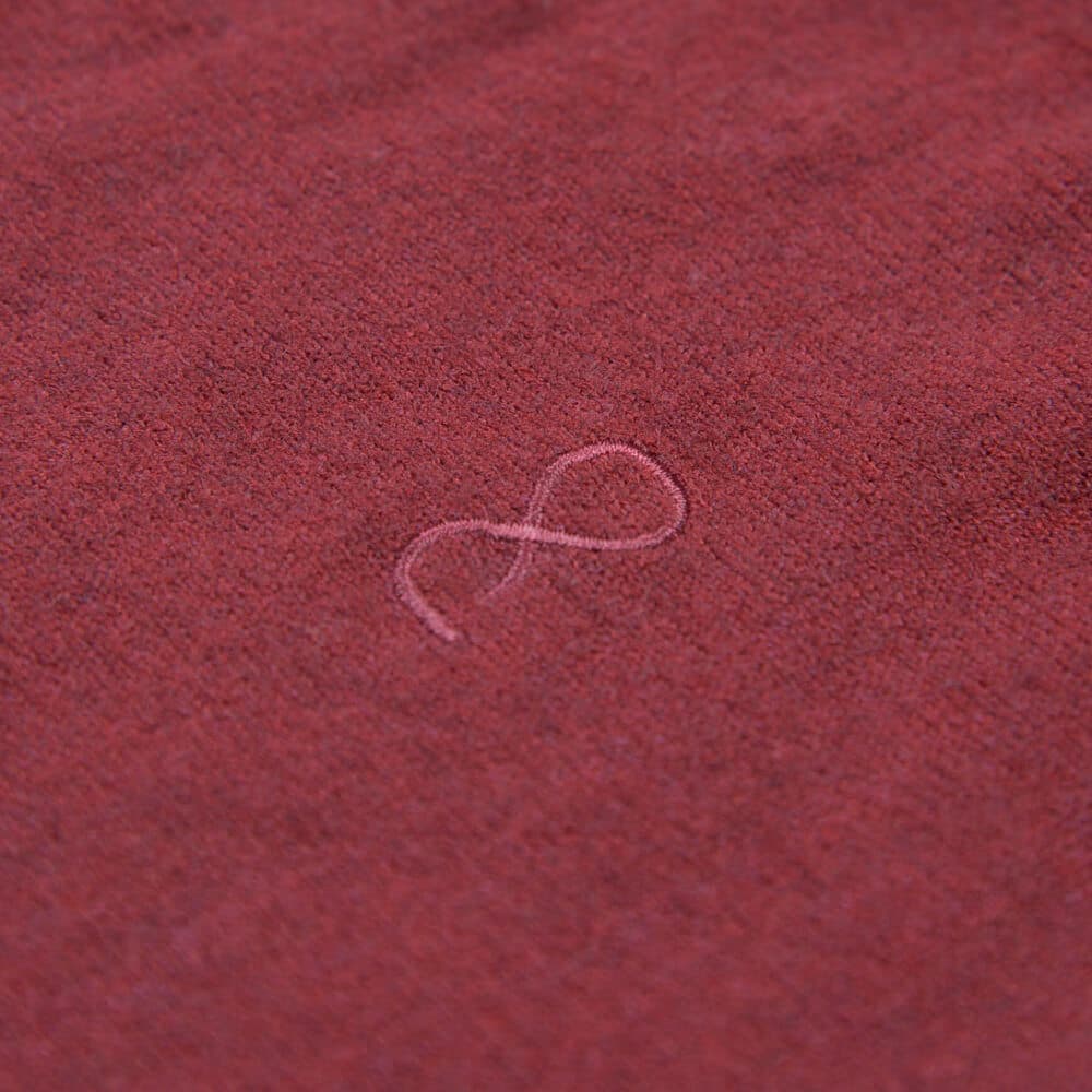 Premium Πουλόβερ Μπορντώ Cashmere Blend Round Neck (Modern Fit)