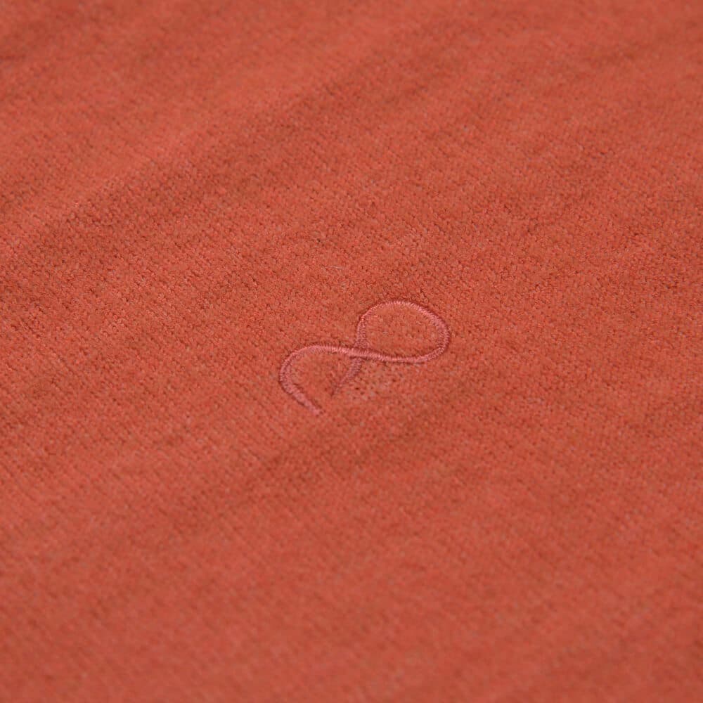 Premium Πουλόβερ Κεραμιδί Cashmere Blend Round Neck (Modern Fit)