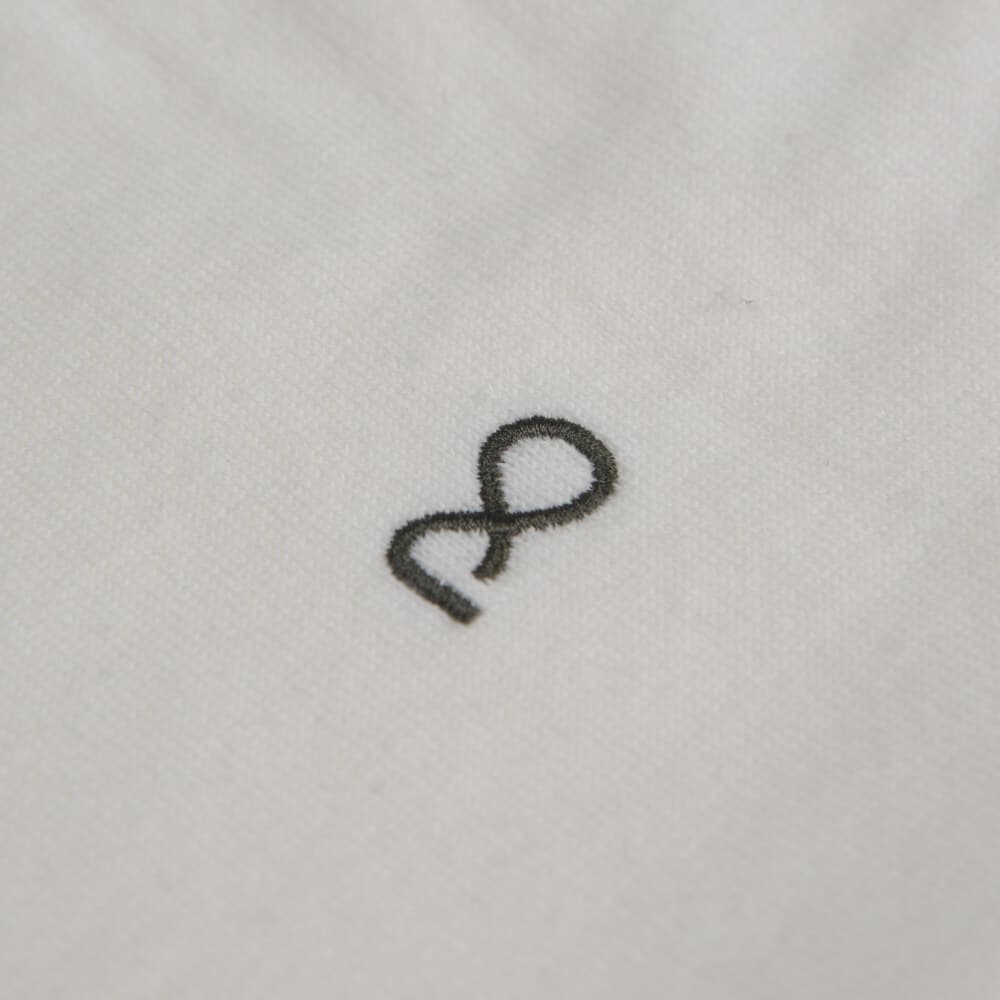 Logo-Embroidered Πουλόβερ Εκρού Round Neck (Comfort Fit)