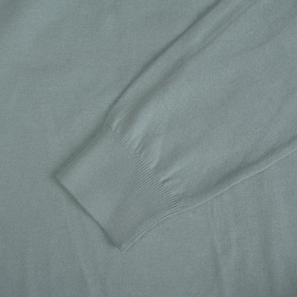 Logo-Embroidered Πουλόβερ Πράσινο Round Neck (Comfort Fit)