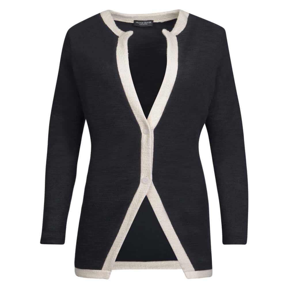 Clara Cardigan. Γυναικεία Μπουκλέ Μαύρη Ζακέτα