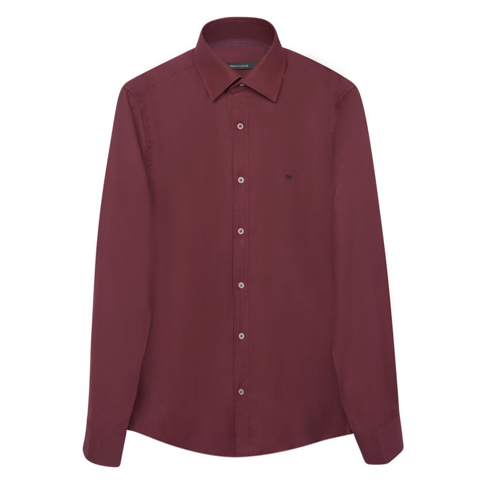 Πουκάμισο Μπορντώ (Modern Fit)