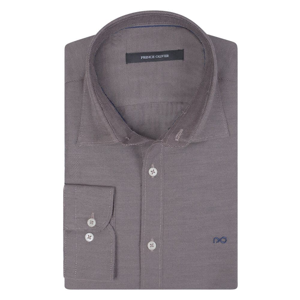 Πουκάμισo Καφέ (Modern Fit)