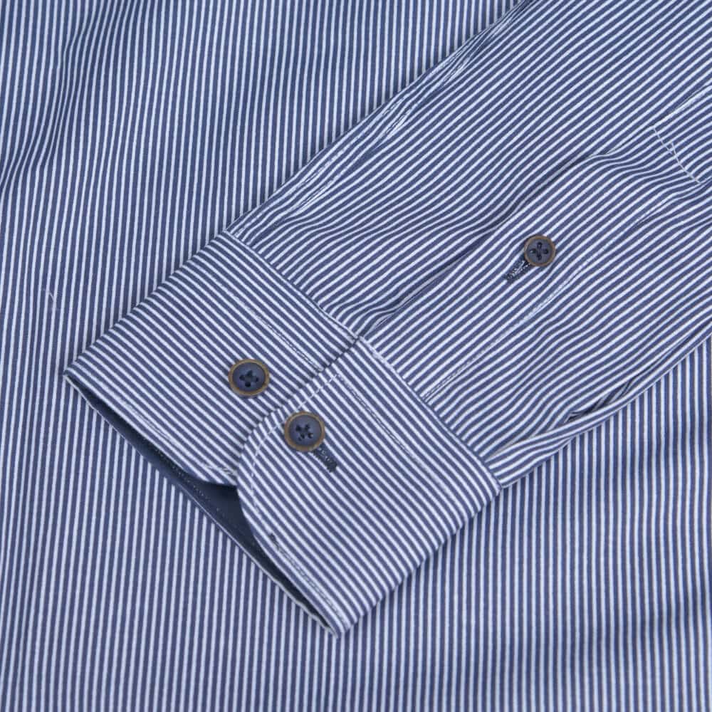 Πουκάμισο Ριγέ Μπλε (Modern Fit)