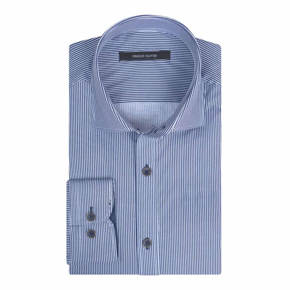 Πουκάμισο Ριγέ Μπλε (Modern Fit)