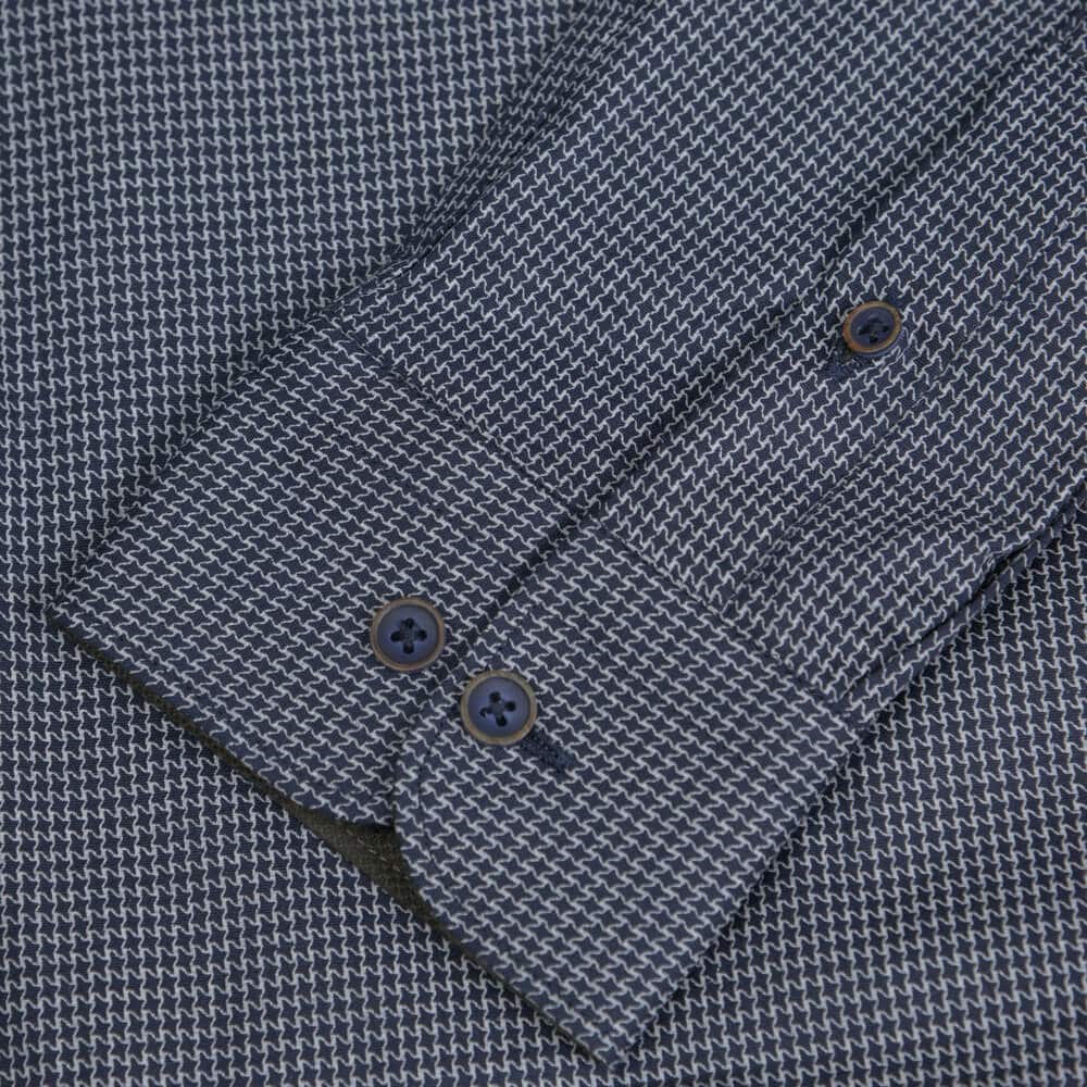 Πουκάμισο Μαύρο Με Σχέδιο (Modern Fit)