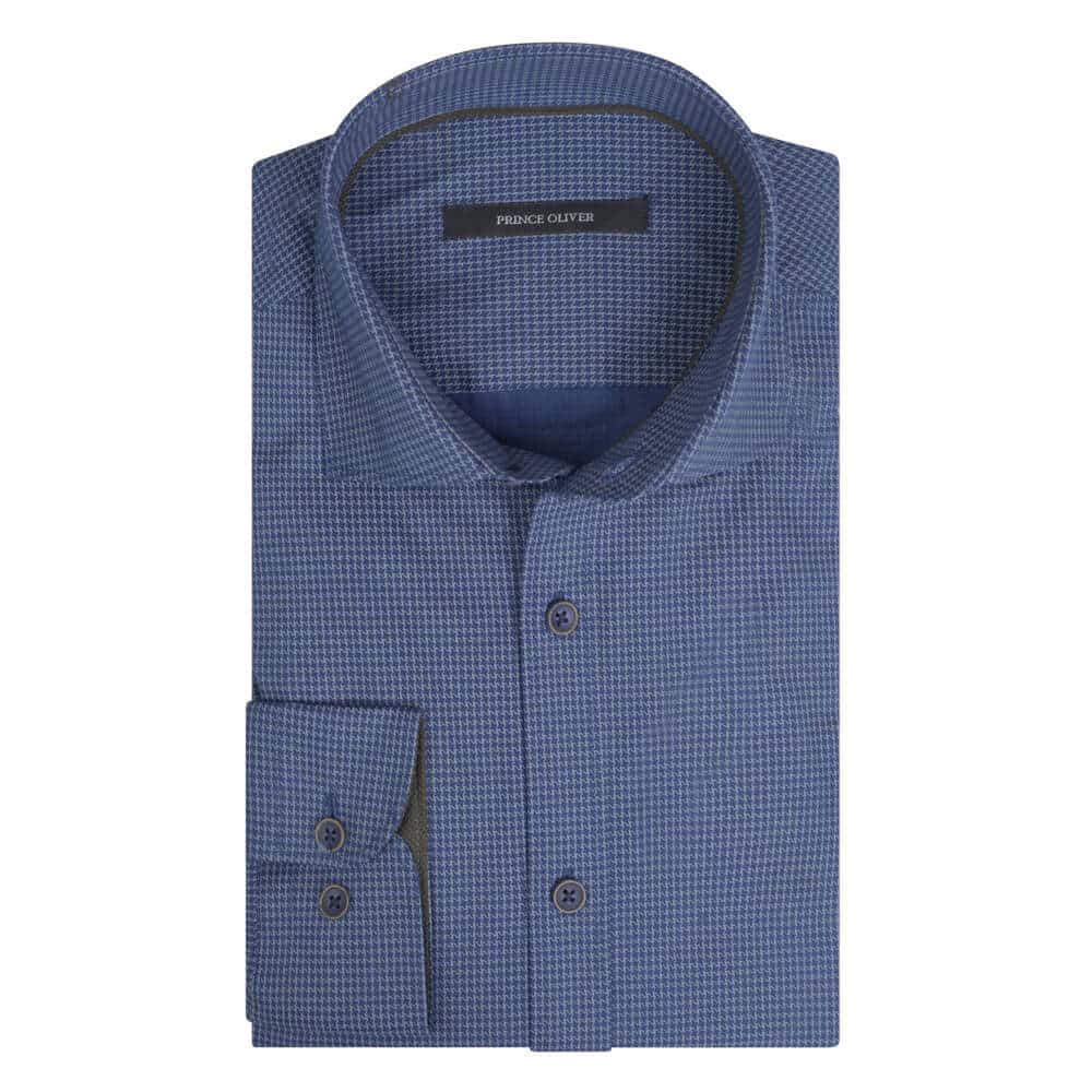 Πουκάμισο Μπλε Με Σχέδιο (Modern Fit)