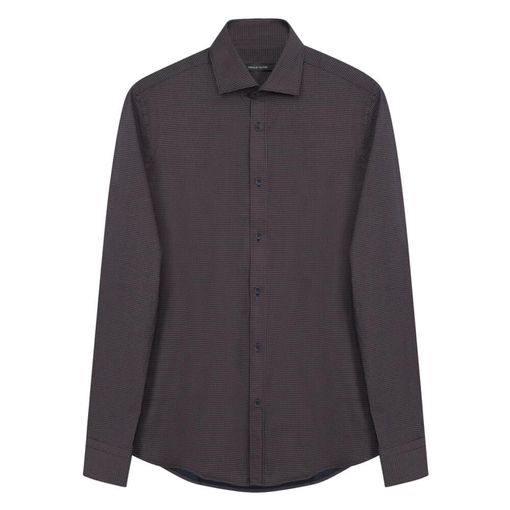 Πουκάμισο Καφέ Με Σχέδιο (Modern Fit)