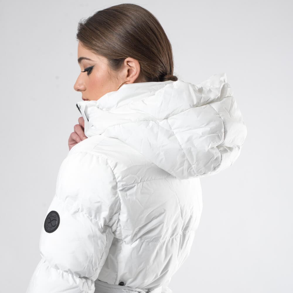 Γυναικείο Padded Jacket Λευκό (Regular Fit) New Arrival