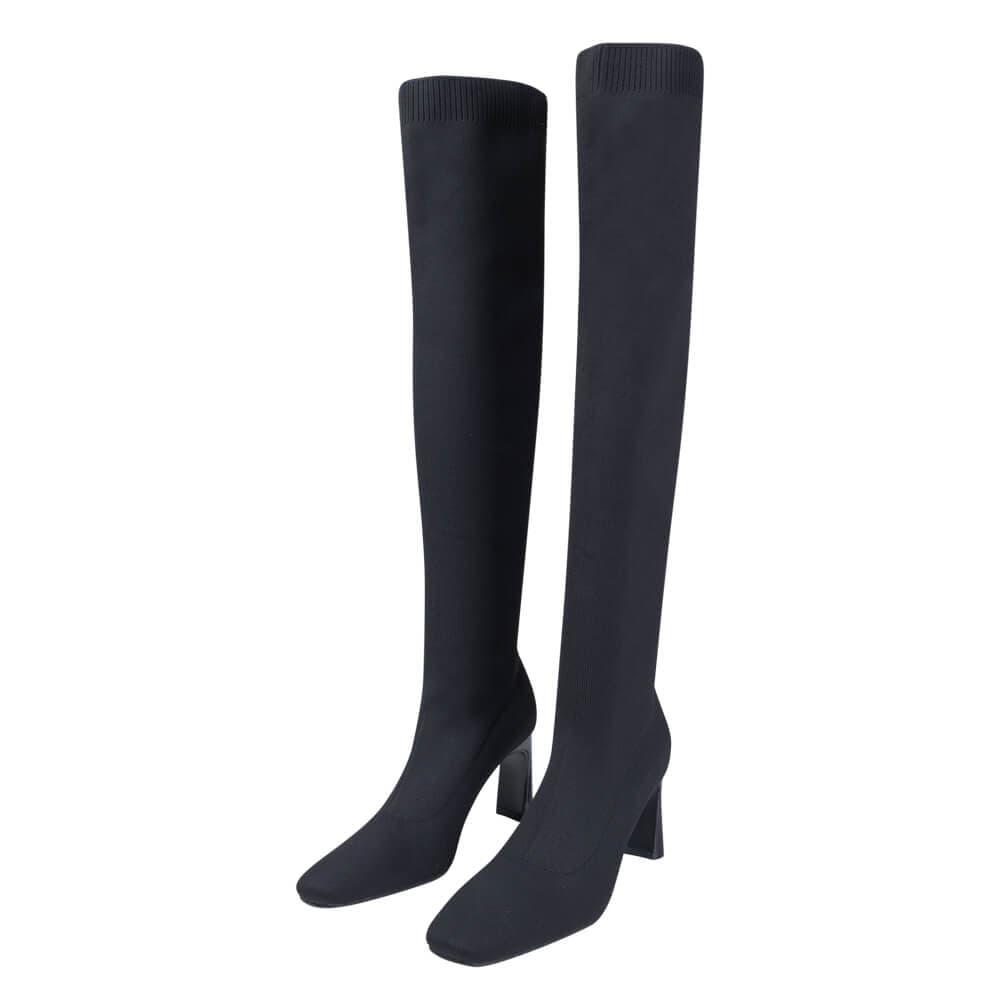 Γυναικεία Μπότα Κάλτσα Over The Knee Μαύρη