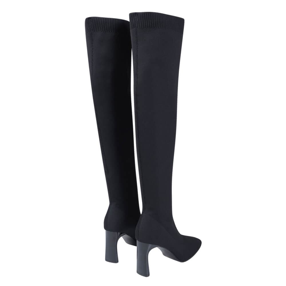 Γυναικεία Μπότα Κάλτσα Over The Knee Μαύρη