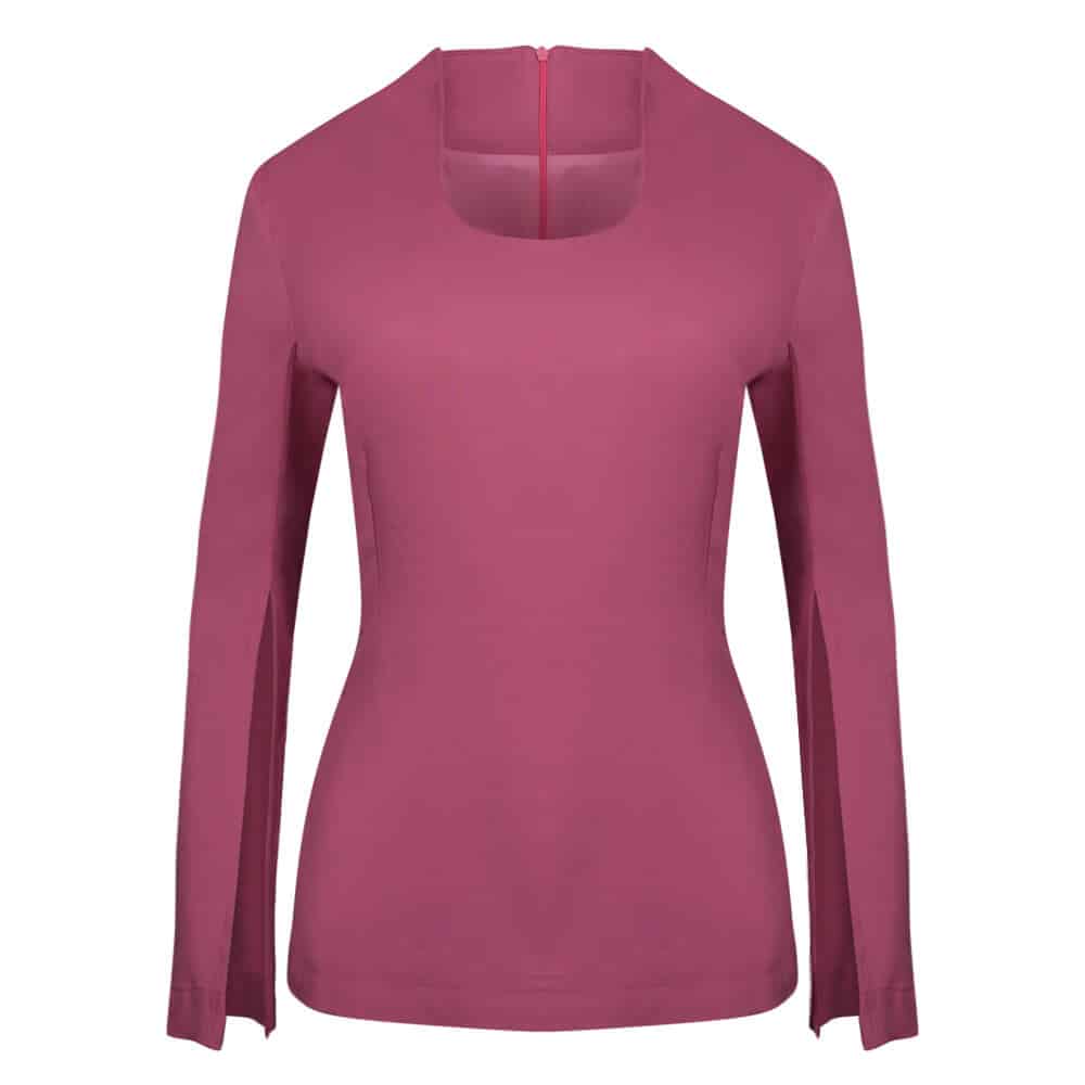 Lili Blouse.Γυναικεία Μπλούζα Cape Sleeves Φούξια