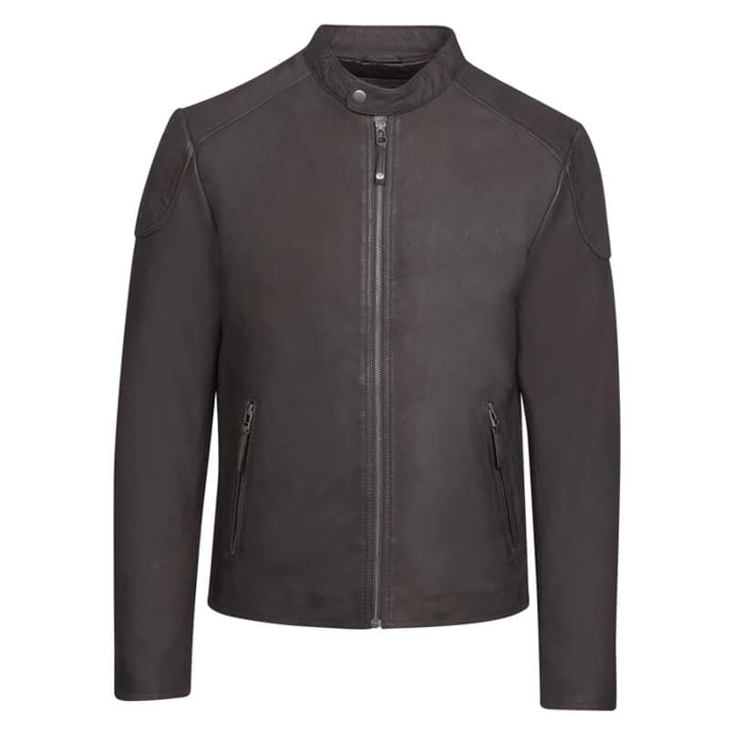 Men's Leather Jackets Prince Oliver Black