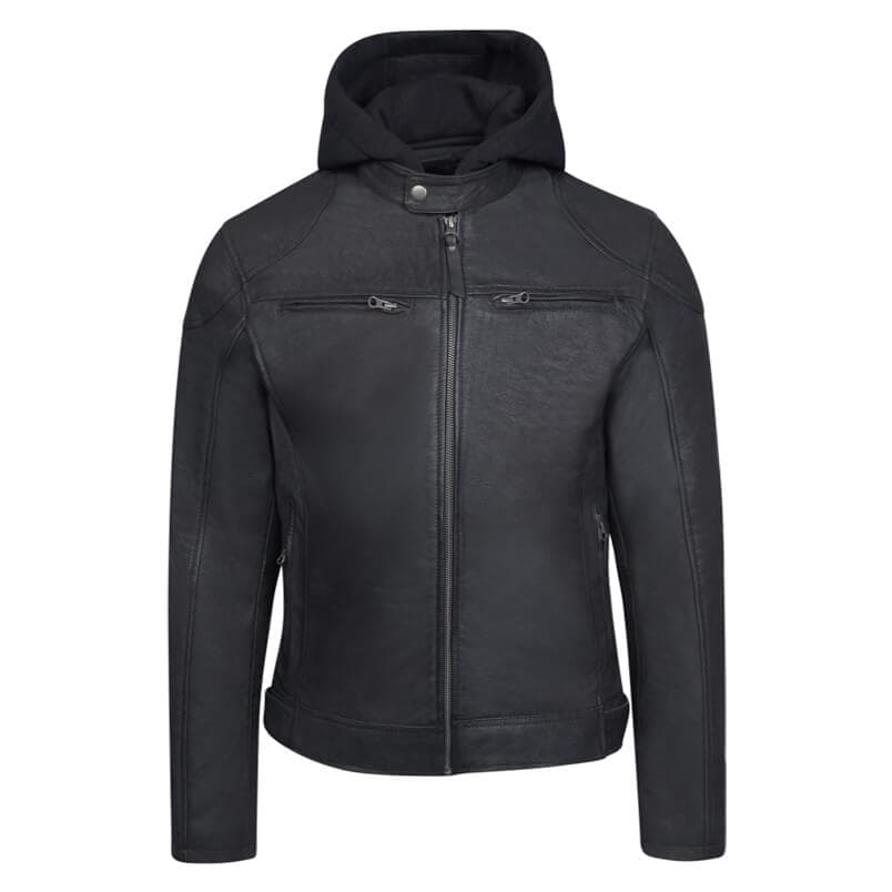 Men's Leather Jackets Prince Oliver Black