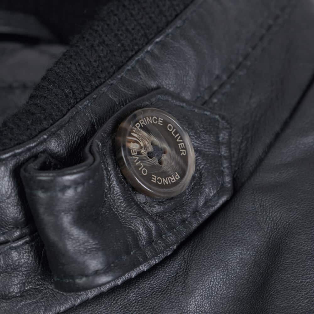 Bomber Μαύρο 100% Leather (Modern Fit)