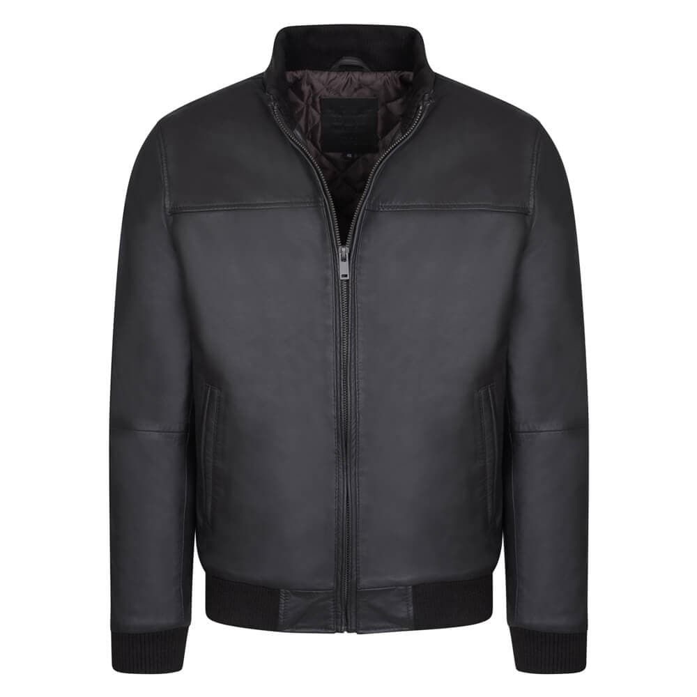Bomber Καφέ 100% Leather (Modern Fit)