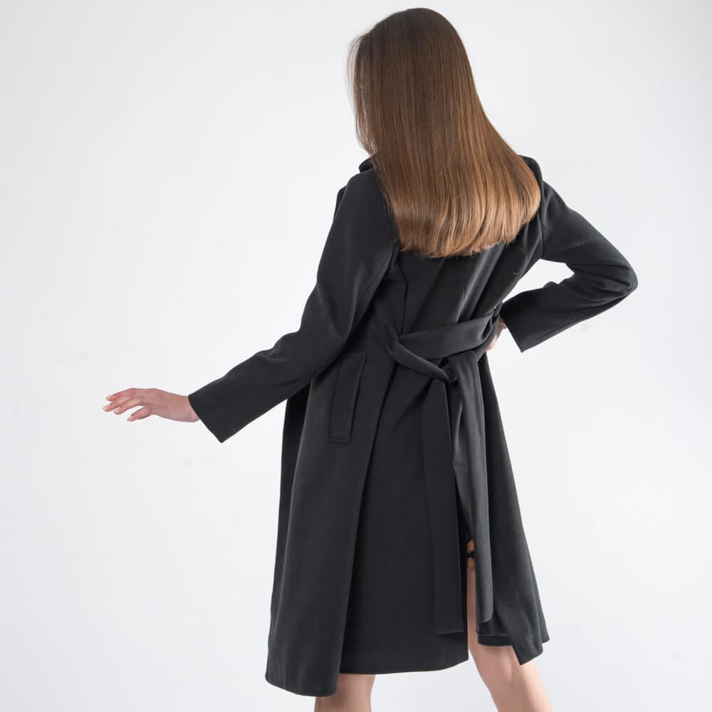 Γυναικείο Παλτό Velour Μαύρο New Arrival