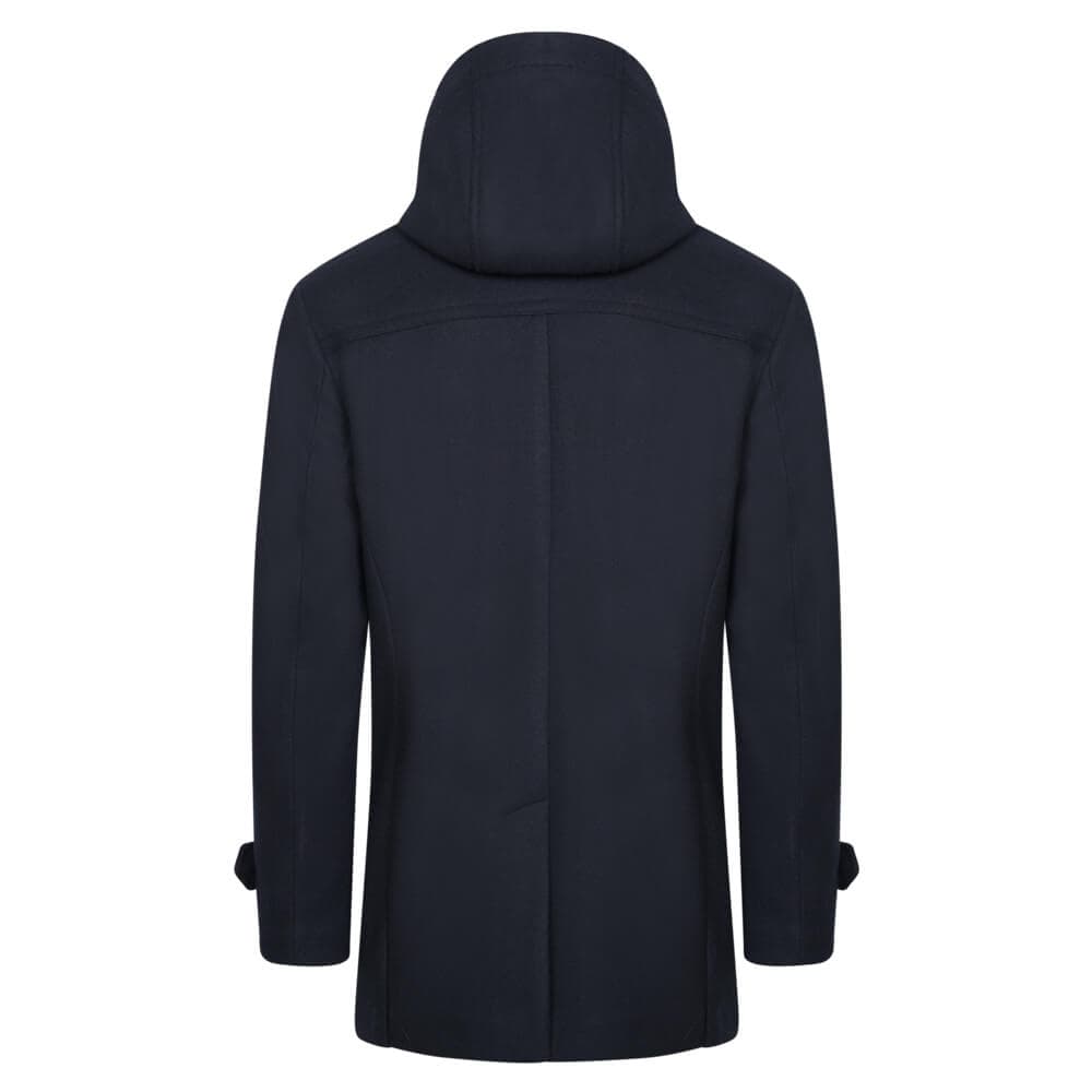 Designed Μontgomery Μπλε με Κουκούλα (Modern Fit)