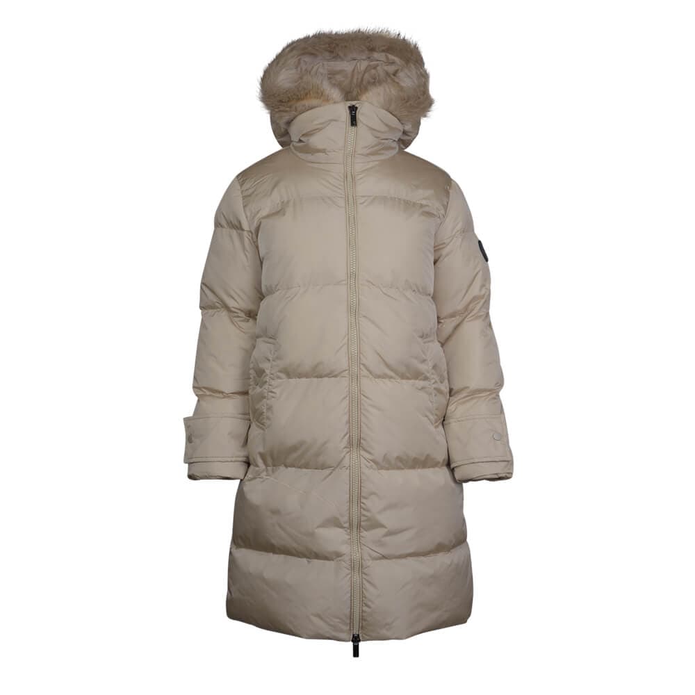 Γυναικείο Padded Jacket Μπεζ Μακρύ (Regular Fit) New Arrival