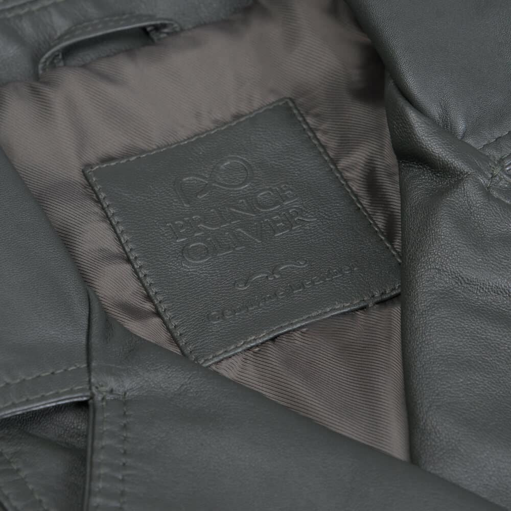 Γυναικείο Δερμάτινο Μπουφάν Λαδί 100% Leather