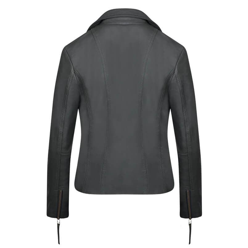 Γυναικείο Δερμάτινο Μπουφάν Λαδί 100% Leather