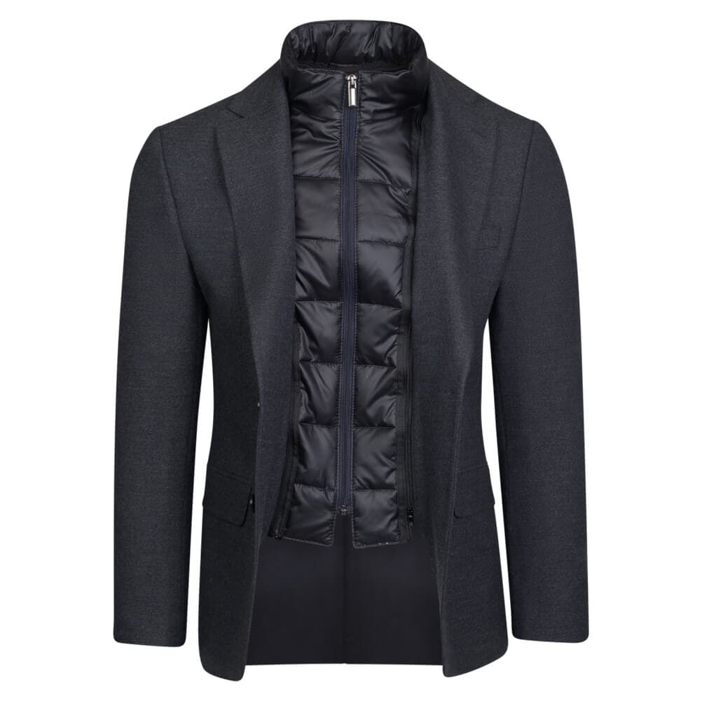 Σακάκι Με Επένδυση Μπλε Σκούρο (Modern Fit)