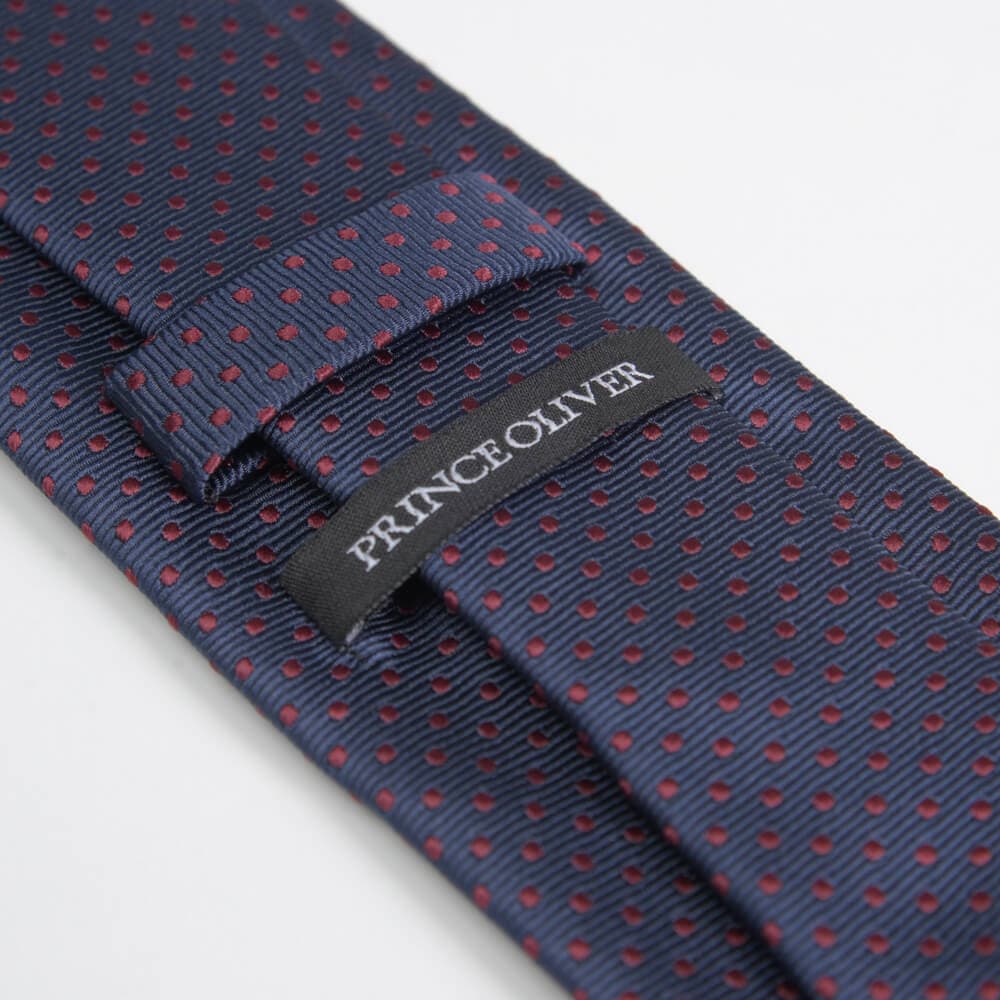 Γραβάτα Μπλε Πουά (Φάρδος 7 cm)