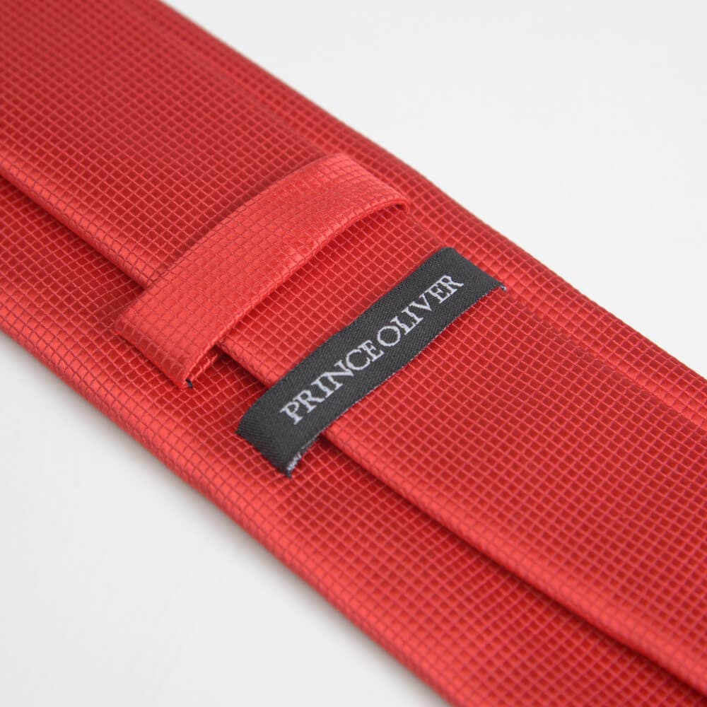 Γραβάτα Κόκκινη Με Ανάγλυφο Σχέδιο(Φάρδος 7 cm)