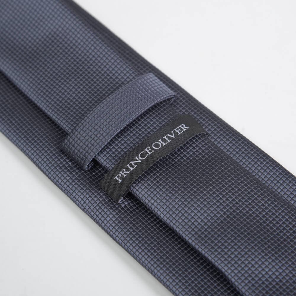 Γραβάτα Ανθρακί Με Ανάγλυφο Σχέδιο(Φάρδος 7 cm)