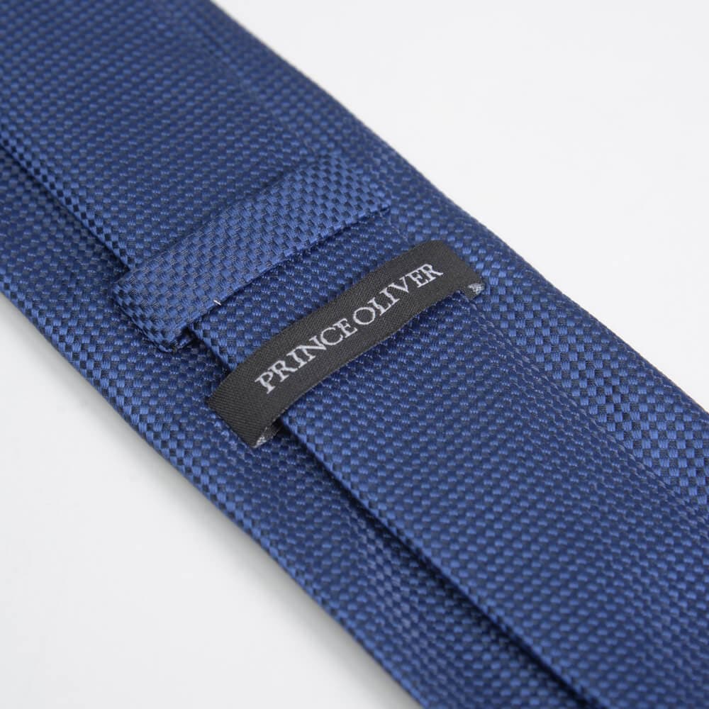 Γραβάτα Μπλε Σκούρο Με Μικροσχέδιο (Φάρδος 7 cm)