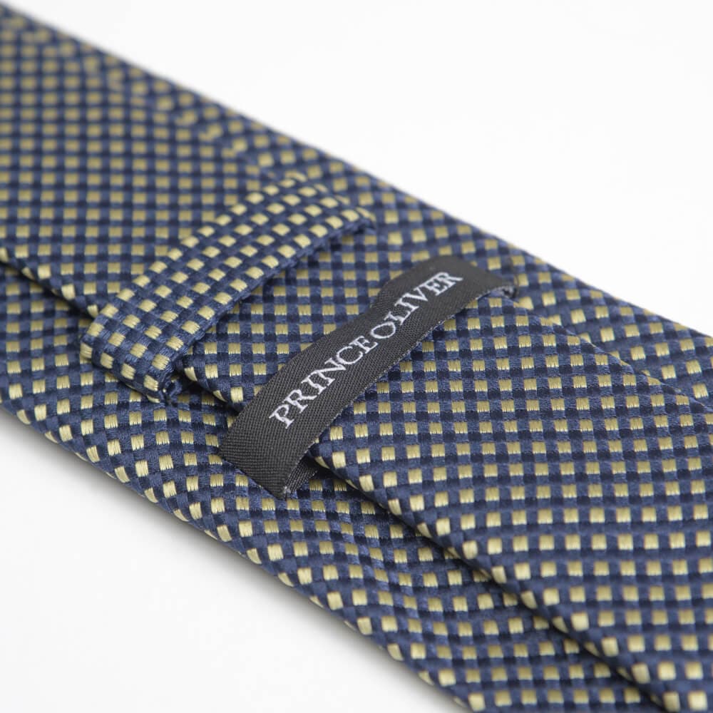 Γραβάτα Μπλε Με Γεωμετρικό Print (Φάρδος 7 cm)