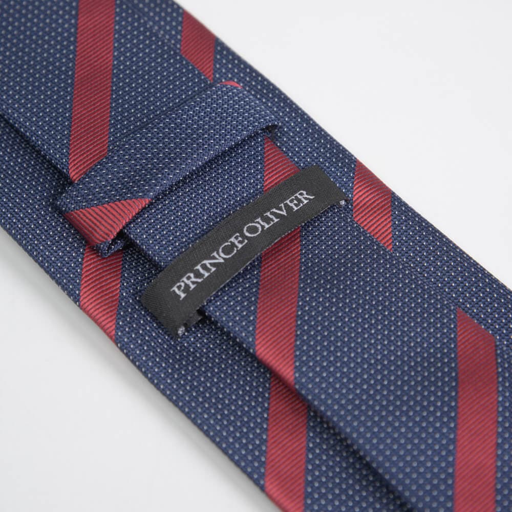 Γραβάτα Μπλε/Κόκκινο Ριγέ (Φάρδος 7 cm)