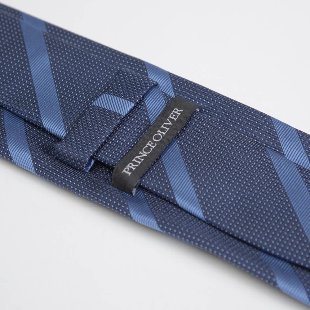 Γραβάτα Μπλε/Σιέλ Ριγέ (Φάρδος 7 cm)