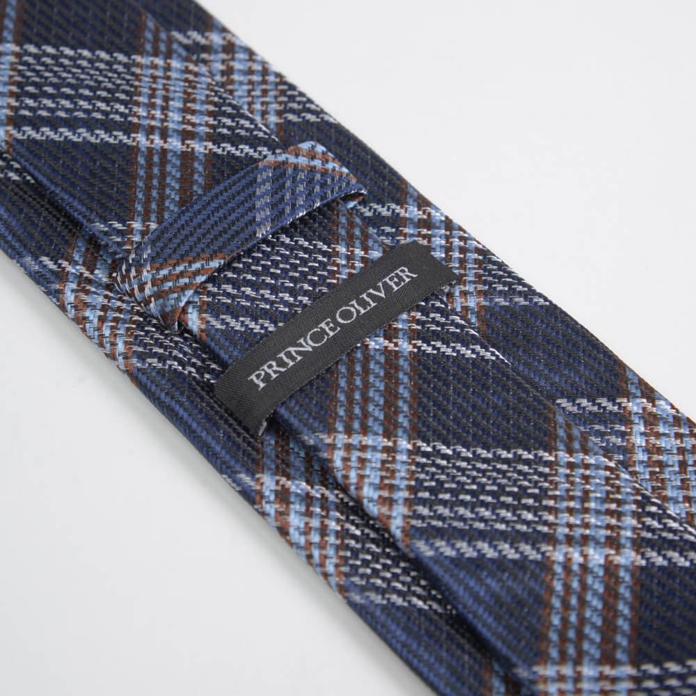 Γραβάτα Μπλε Καρό (Φάρδος 7 cm)