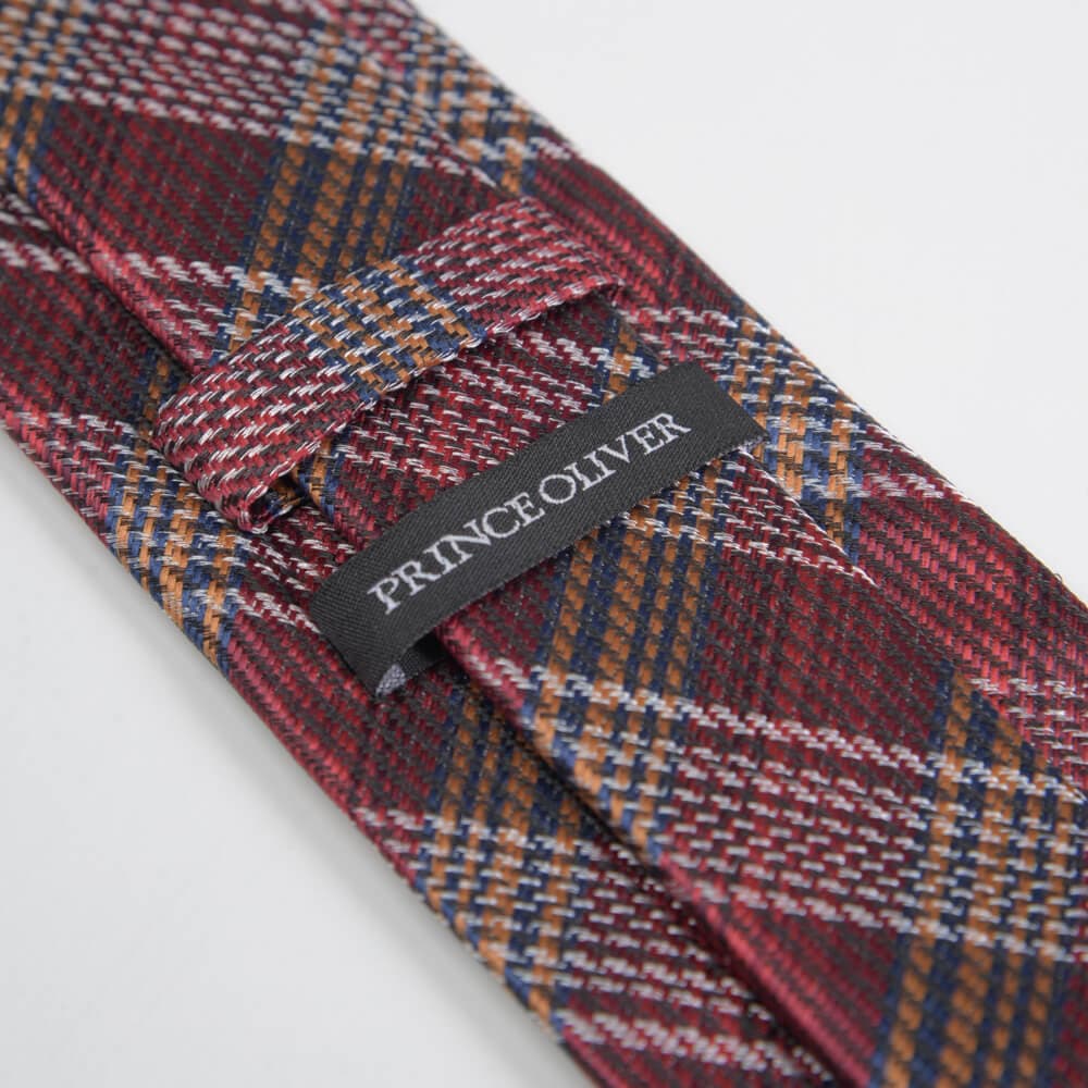 Γραβάτα Κόκκινη Καρό (Φάρδος 7 cm)