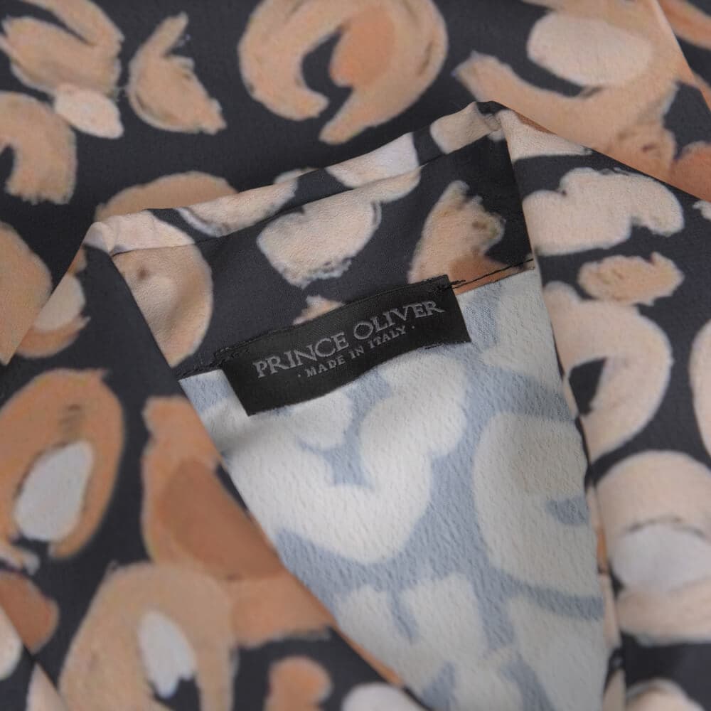 Alya Dress. Φόρεμα Σεμιζιέ Λεοπάρ Καφέ