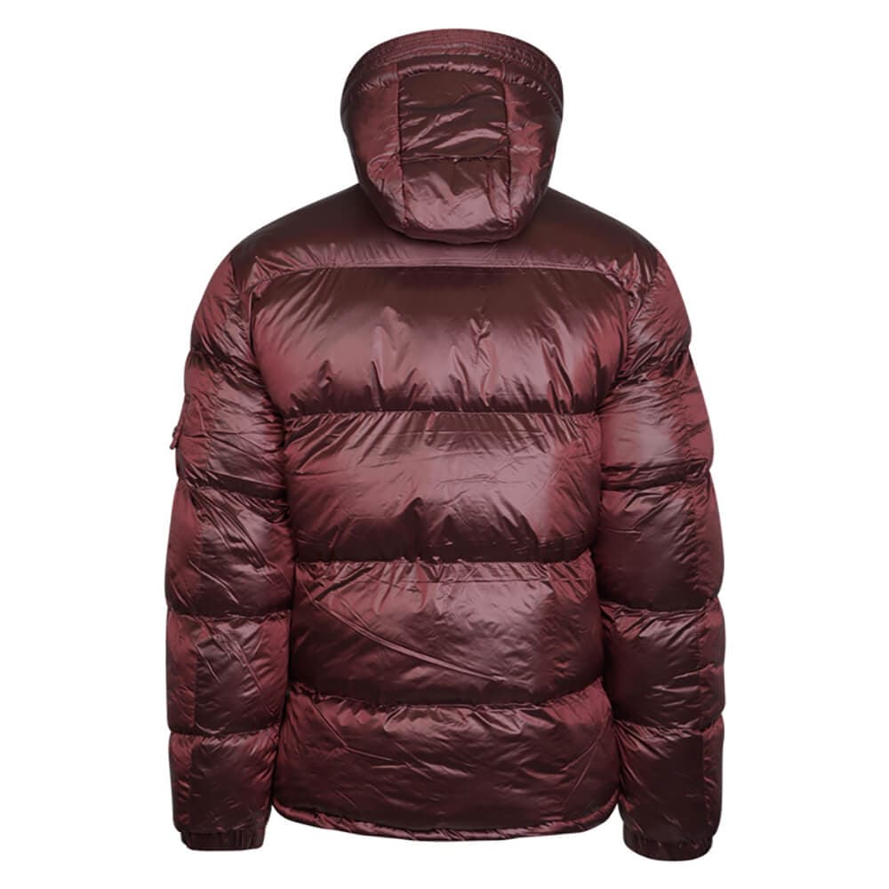 Hooded Luxe Puffer Jacket Κόκκινο (Modern Fit)