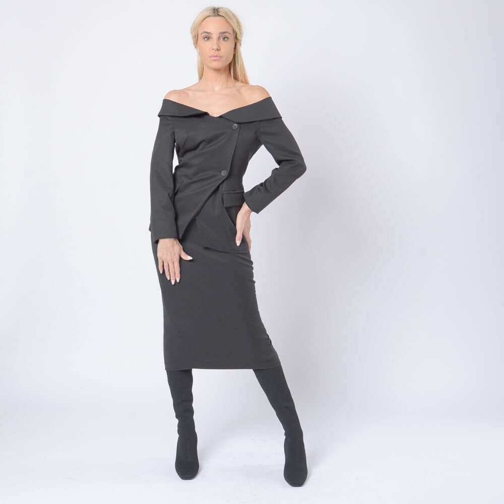 Dolce Skirt.Φούστα Pencil Μαύρη