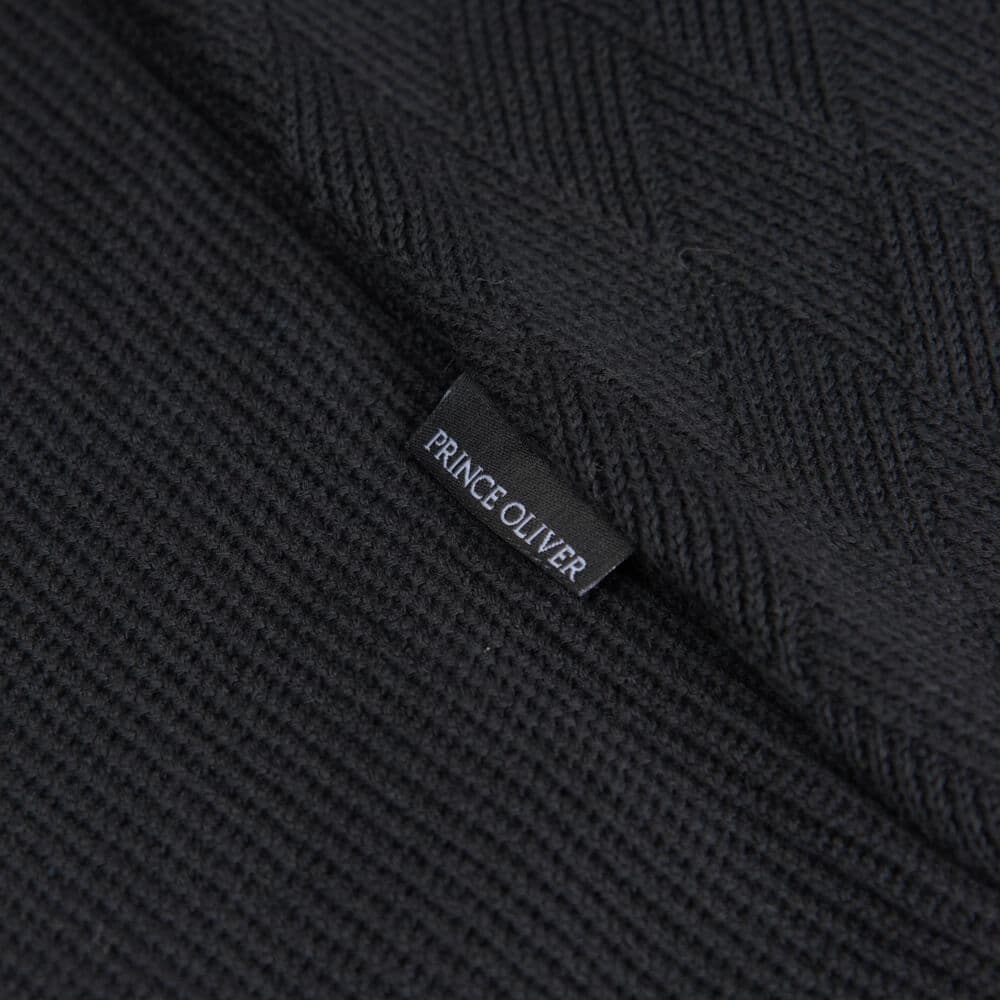 Πουλόβερ Μαύρο Round Neck (Modern Fit)